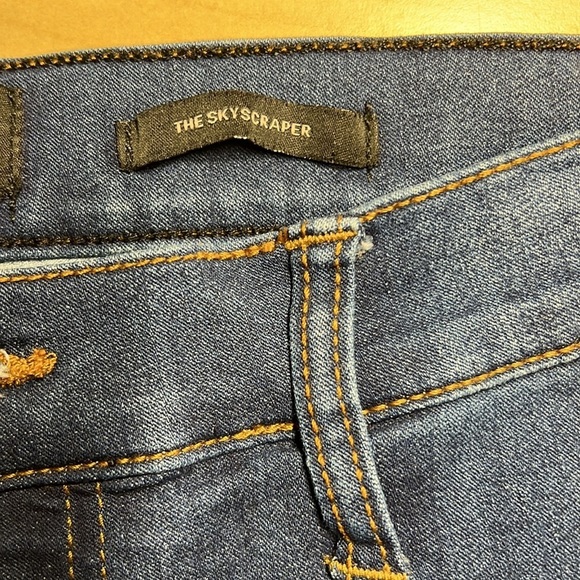 Kendall + Kylie Womens The Skyscraper Coin Pocket Blue Skinny Jeans Size 13/31 - Picture 8 of 12